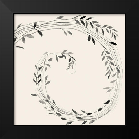 Crown of Vines I Black Modern Wood Framed Art Print by Popp, Grace