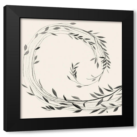 Crown of Vines II Black Modern Wood Framed Art Print with Double Matting by Popp, Grace