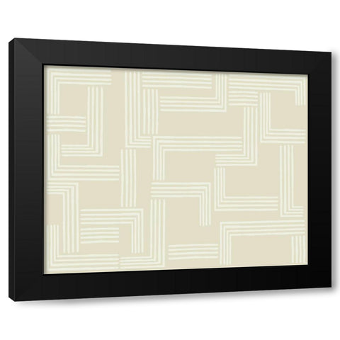 The Collision II Black Modern Wood Framed Art Print by Wang, Melissa