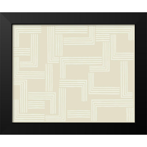 The Collision II Black Modern Wood Framed Art Print by Wang, Melissa