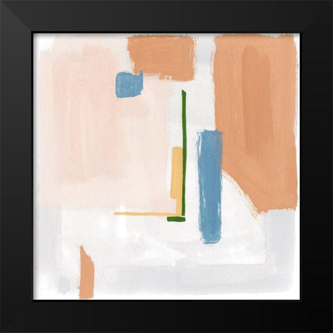 Warm Tone I Black Modern Wood Framed Art Print by Wang, Melissa