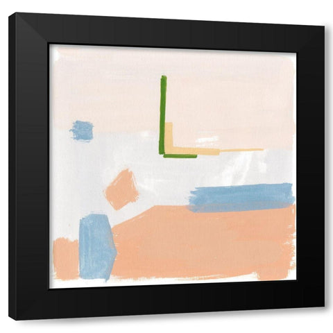 Warm Tone IV Black Modern Wood Framed Art Print with Double Matting by Wang, Melissa