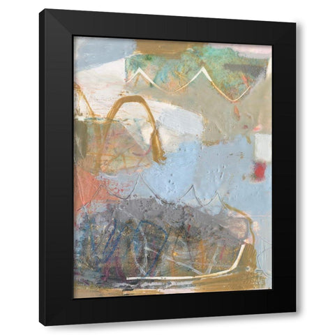 Minim I Black Modern Wood Framed Art Print with Double Matting by Jachimiec, Sue
