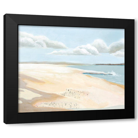 Sandy Getaway II Black Modern Wood Framed Art Print with Double Matting by Popp, Grace