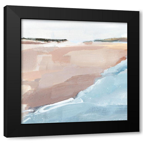 Beach Walk I Black Modern Wood Framed Art Print by Warren, Annie