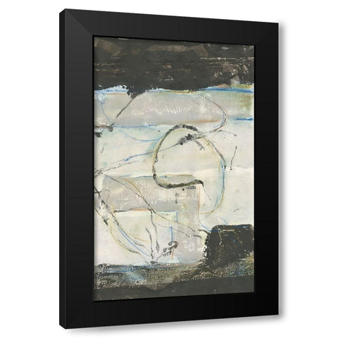 Continuing Energy I Black Modern Wood Framed Art Print with Double Matting by Combs, Joyce