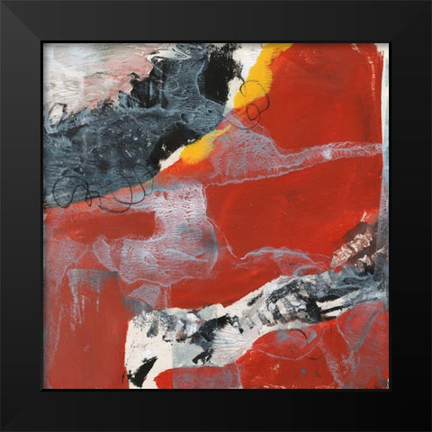 Lava I Black Modern Wood Framed Art Print by Combs, Joyce