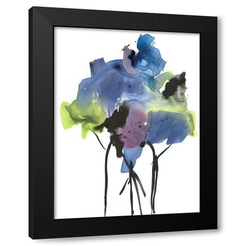 Natures Bouquet I Black Modern Wood Framed Art Print by Combs, Joyce