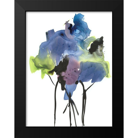 Natures Bouquet I Black Modern Wood Framed Art Print by Combs, Joyce