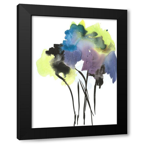 Natures Bouquet II Black Modern Wood Framed Art Print by Combs, Joyce