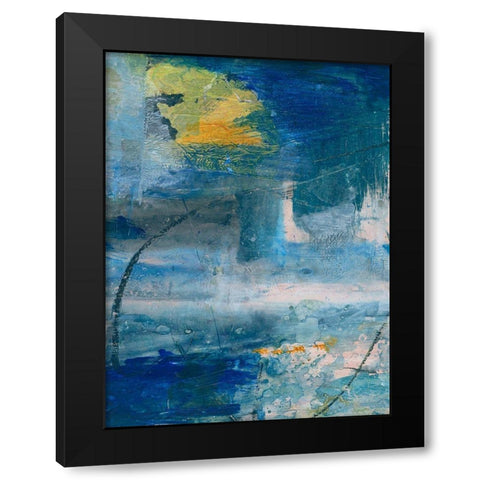 Spring Winds I Black Modern Wood Framed Art Print by Combs, Joyce