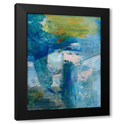 Spring Winds III Black Modern Wood Framed Art Print with Double Matting by Combs, Joyce