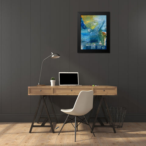 Spring Winds IV Black Modern Wood Framed Art Print by Combs, Joyce