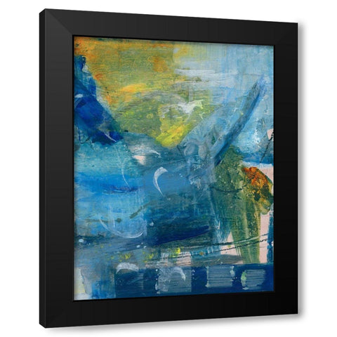 Spring Winds IV Black Modern Wood Framed Art Print by Combs, Joyce