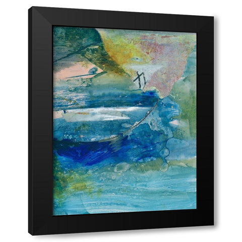 Spring Winds VII Black Modern Wood Framed Art Print by Combs, Joyce