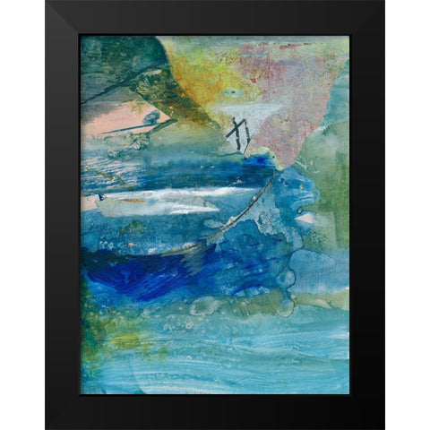 Spring Winds VII Black Modern Wood Framed Art Print by Combs, Joyce