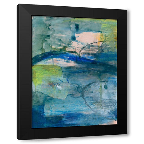 Spring Winds VIII Black Modern Wood Framed Art Print with Double Matting by Combs, Joyce