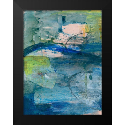 Spring Winds VIII Black Modern Wood Framed Art Print by Combs, Joyce
