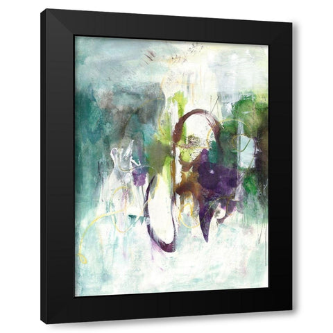 Moving On II Black Modern Wood Framed Art Print by Combs, Joyce