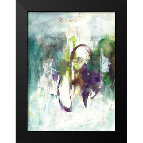 Moving On II Black Modern Wood Framed Art Print by Combs, Joyce