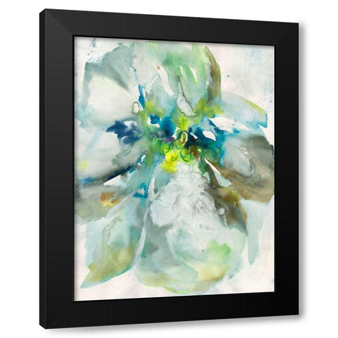Maybe Petunias I Black Modern Wood Framed Art Print by Combs, Joyce