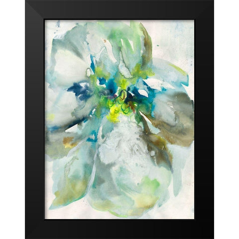 Maybe Petunias I Black Modern Wood Framed Art Print by Combs, Joyce