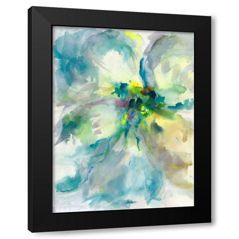 Maybe Petunias II Black Modern Wood Framed Art Print by Combs, Joyce