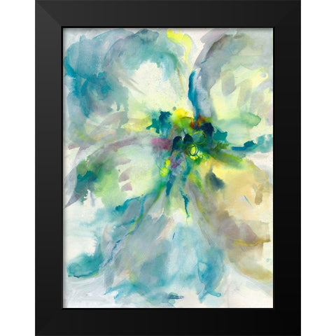 Maybe Petunias II Black Modern Wood Framed Art Print by Combs, Joyce
