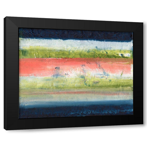 Natures Flag I Black Modern Wood Framed Art Print by Combs, Joyce