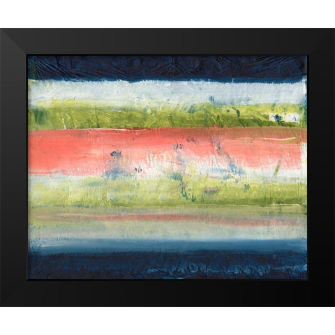 Natures Flag I Black Modern Wood Framed Art Print by Combs, Joyce