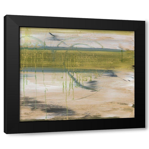 Aquatic Reflections I Black Modern Wood Framed Art Print with Double Matting by Combs, Joyce