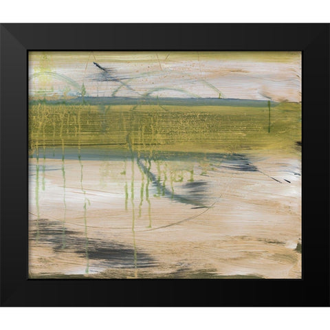 Aquatic Reflections I Black Modern Wood Framed Art Print by Combs, Joyce