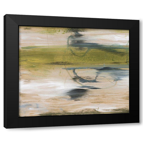 Aquatic Reflections II Black Modern Wood Framed Art Print with Double Matting by Combs, Joyce