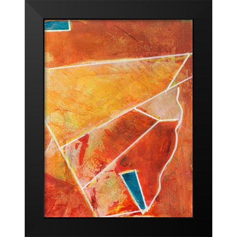 Primary Connection III Black Modern Wood Framed Art Print by Combs, Joyce