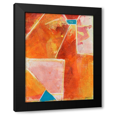 Primary Connection V Black Modern Wood Framed Art Print by Combs, Joyce