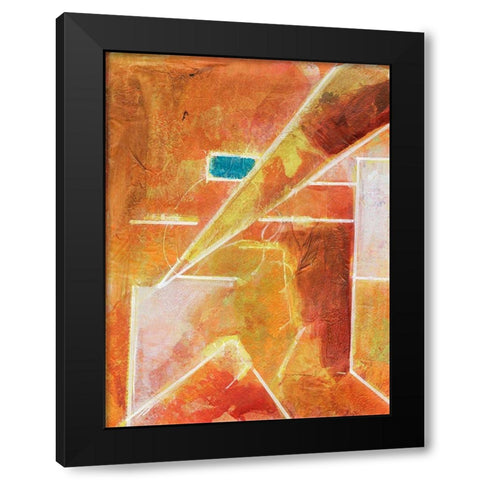 Primary Connection VI Black Modern Wood Framed Art Print by Combs, Joyce