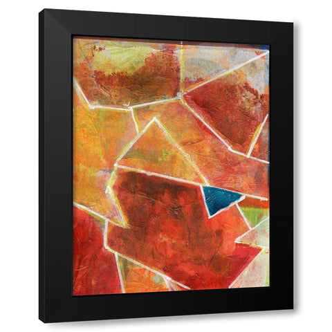 Primary Connection VII Black Modern Wood Framed Art Print with Double Matting by Combs, Joyce