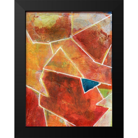 Primary Connection VII Black Modern Wood Framed Art Print by Combs, Joyce