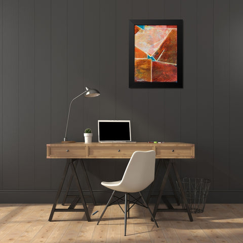 Primary Connection VIII Black Modern Wood Framed Art Print by Combs, Joyce