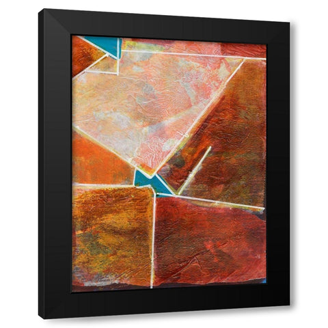 Primary Connection VIII Black Modern Wood Framed Art Print with Double Matting by Combs, Joyce