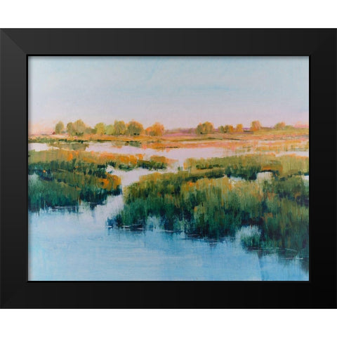 Marshland View II Black Modern Wood Framed Art Print by OToole, Tim