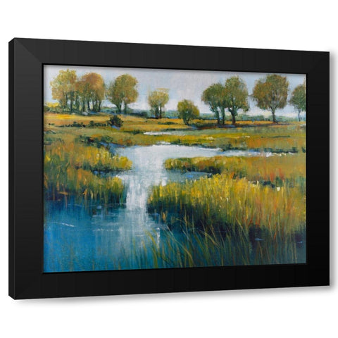 Marshland View III Black Modern Wood Framed Art Print with Double Matting by OToole, Tim