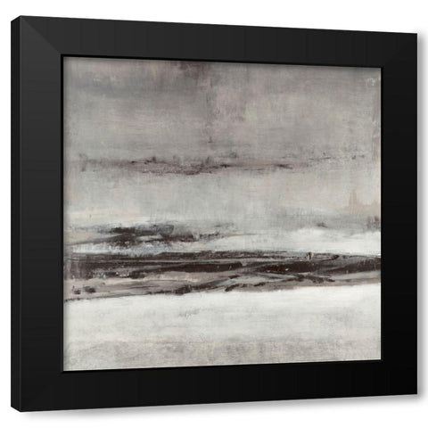 Sepia Cove I Black Modern Wood Framed Art Print with Double Matting by OToole, Tim