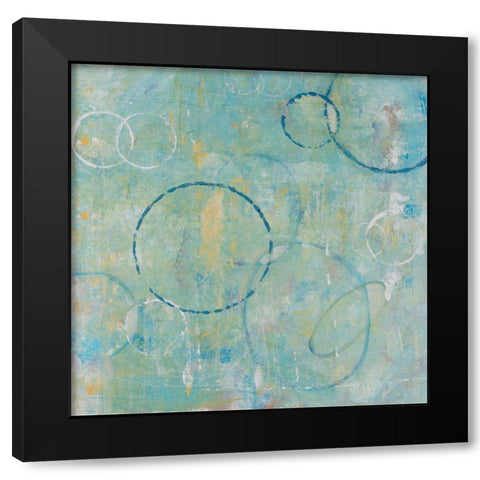 Spherical Link I Black Modern Wood Framed Art Print with Double Matting by OToole, Tim