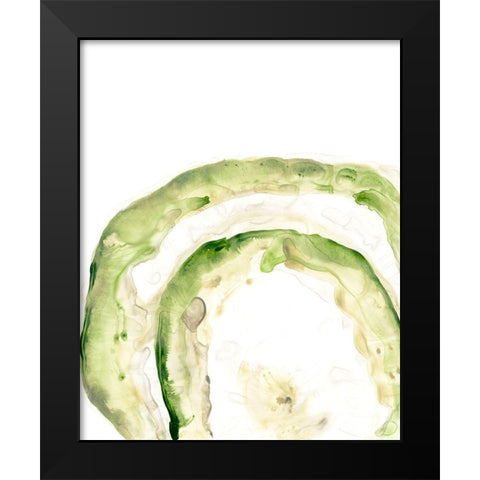 Lichen Halo IV Black Modern Wood Framed Art Print by Vess, June Erica