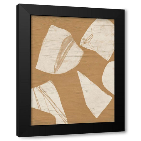 Piecemeal I Black Modern Wood Framed Art Print by Vess, June Erica
