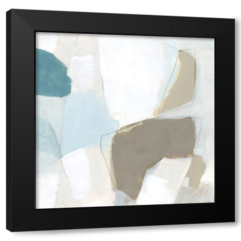 Mist Shapes I Black Modern Wood Framed Art Print by Vess, June Erica
