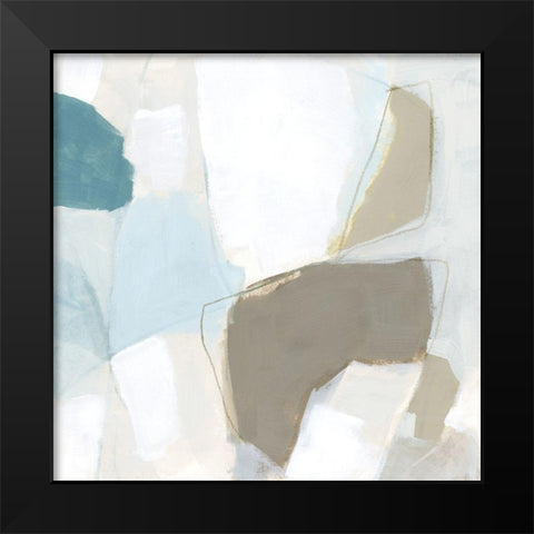 Mist Shapes I Black Modern Wood Framed Art Print by Vess, June Erica