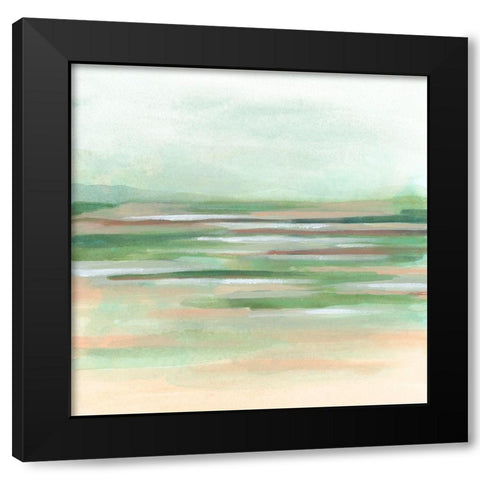 Tranquil Inlet I Black Modern Wood Framed Art Print by Vess, June Erica