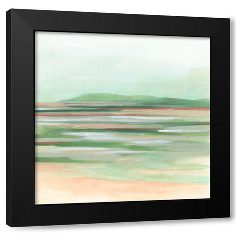 Tranquil Inlet II Black Modern Wood Framed Art Print by Vess, June Erica